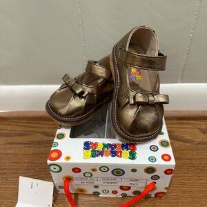 Squeaker Sneakers Copper Mary Janes